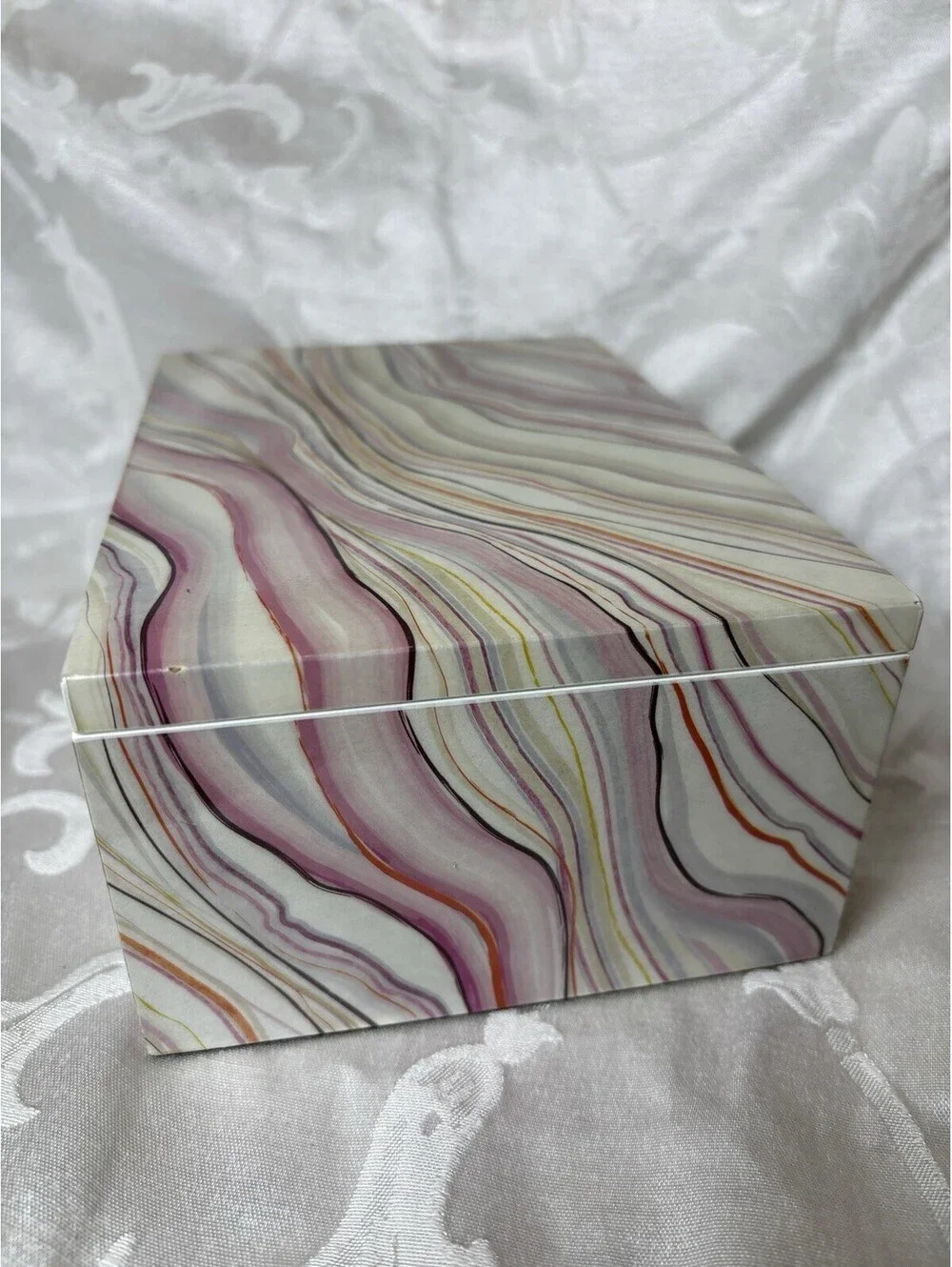 Happy Chic By Jonathan Adler Small marbled pattern jewelry box